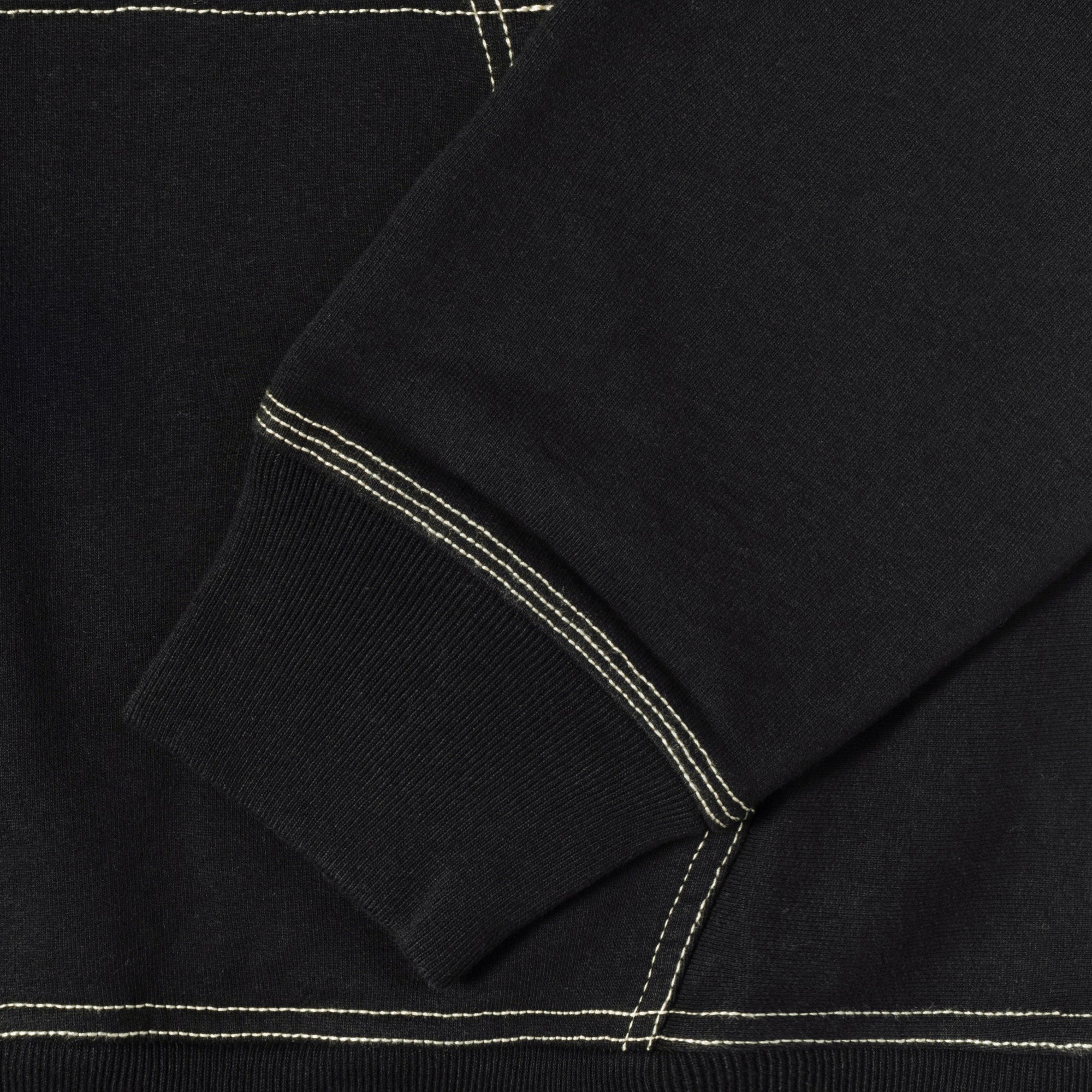 CONTRAST STITCH LABEL HOODIE
