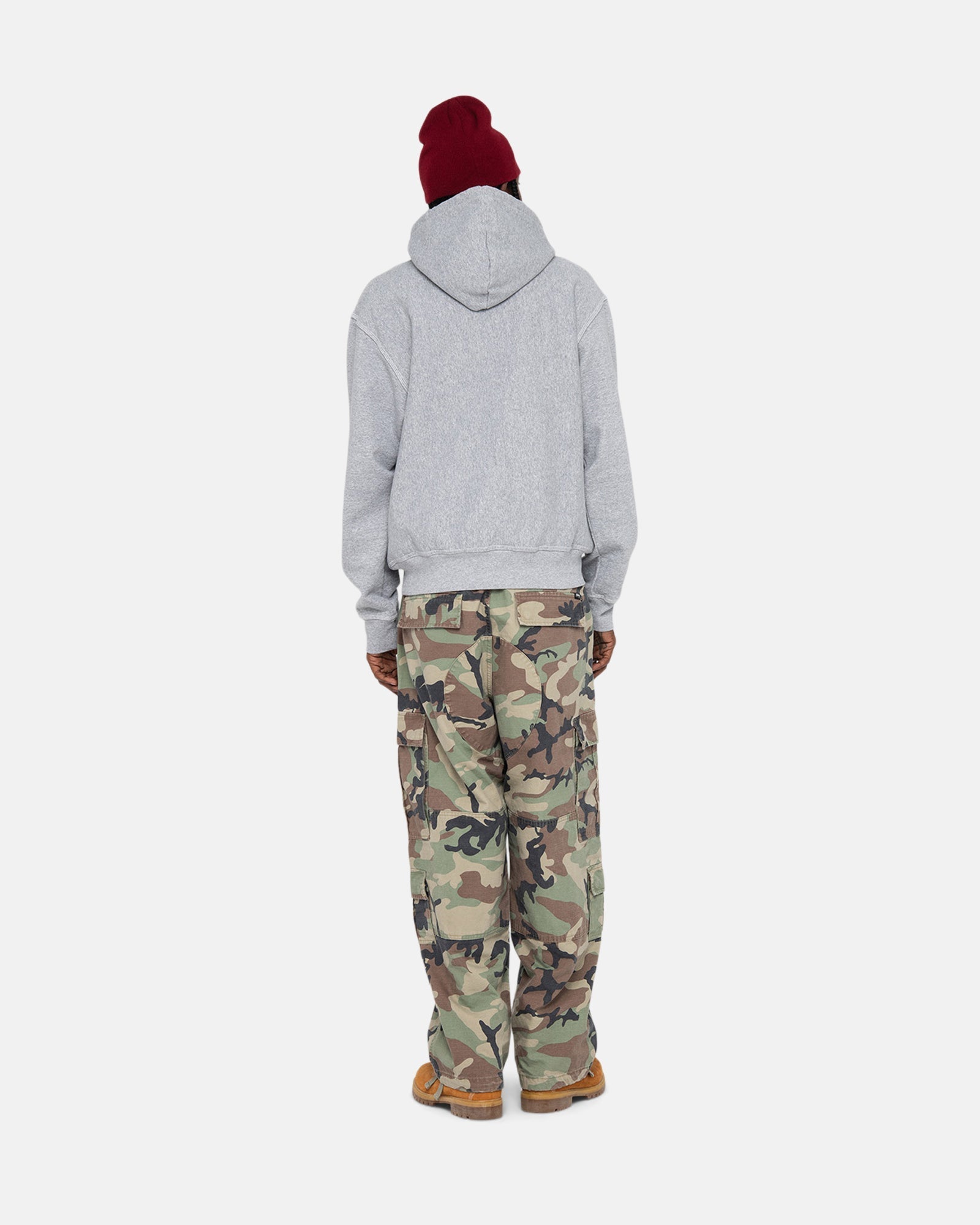 CONTRAST STITCH LABEL HOODIE