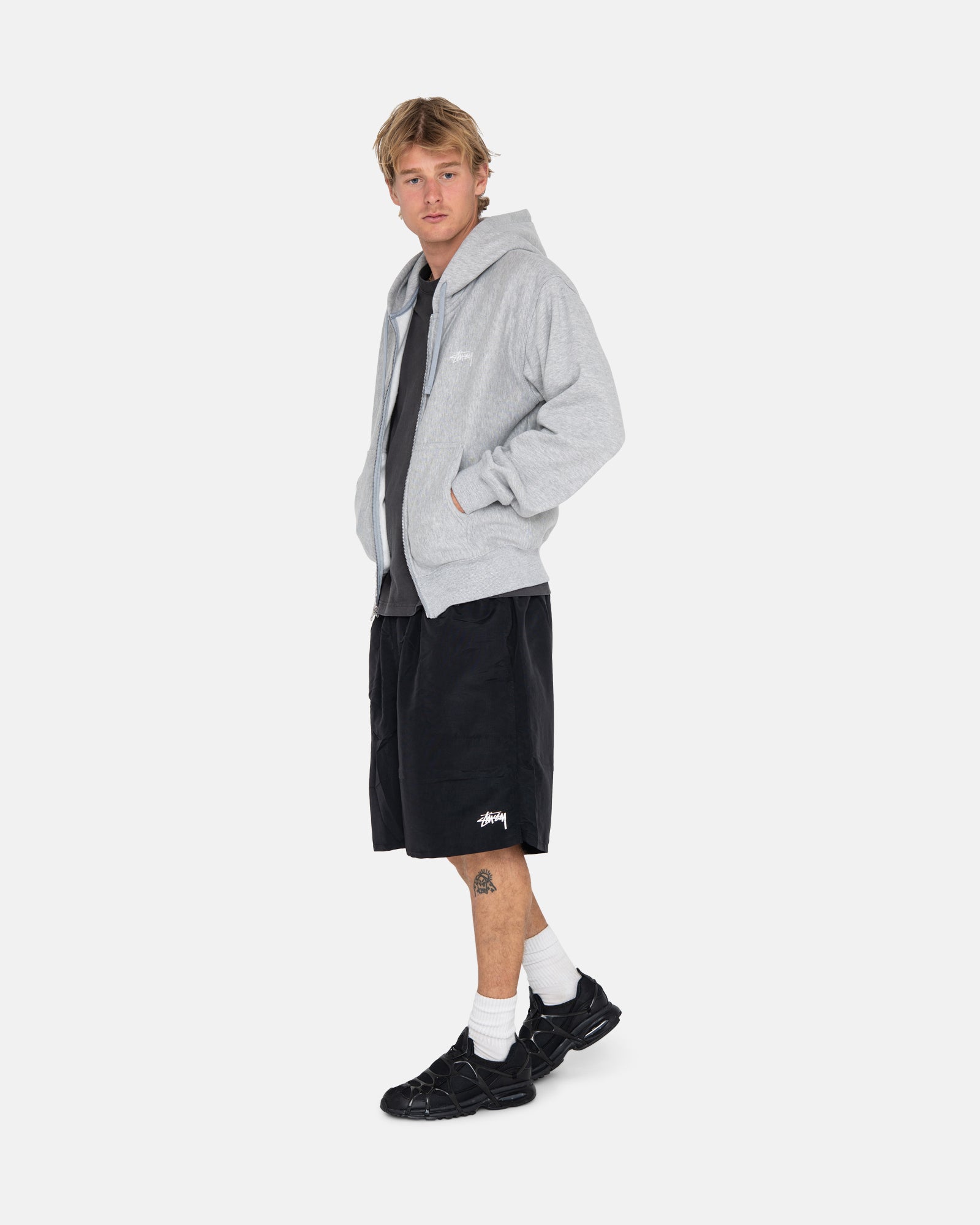 STOCK LOGO ZIP HOODIE