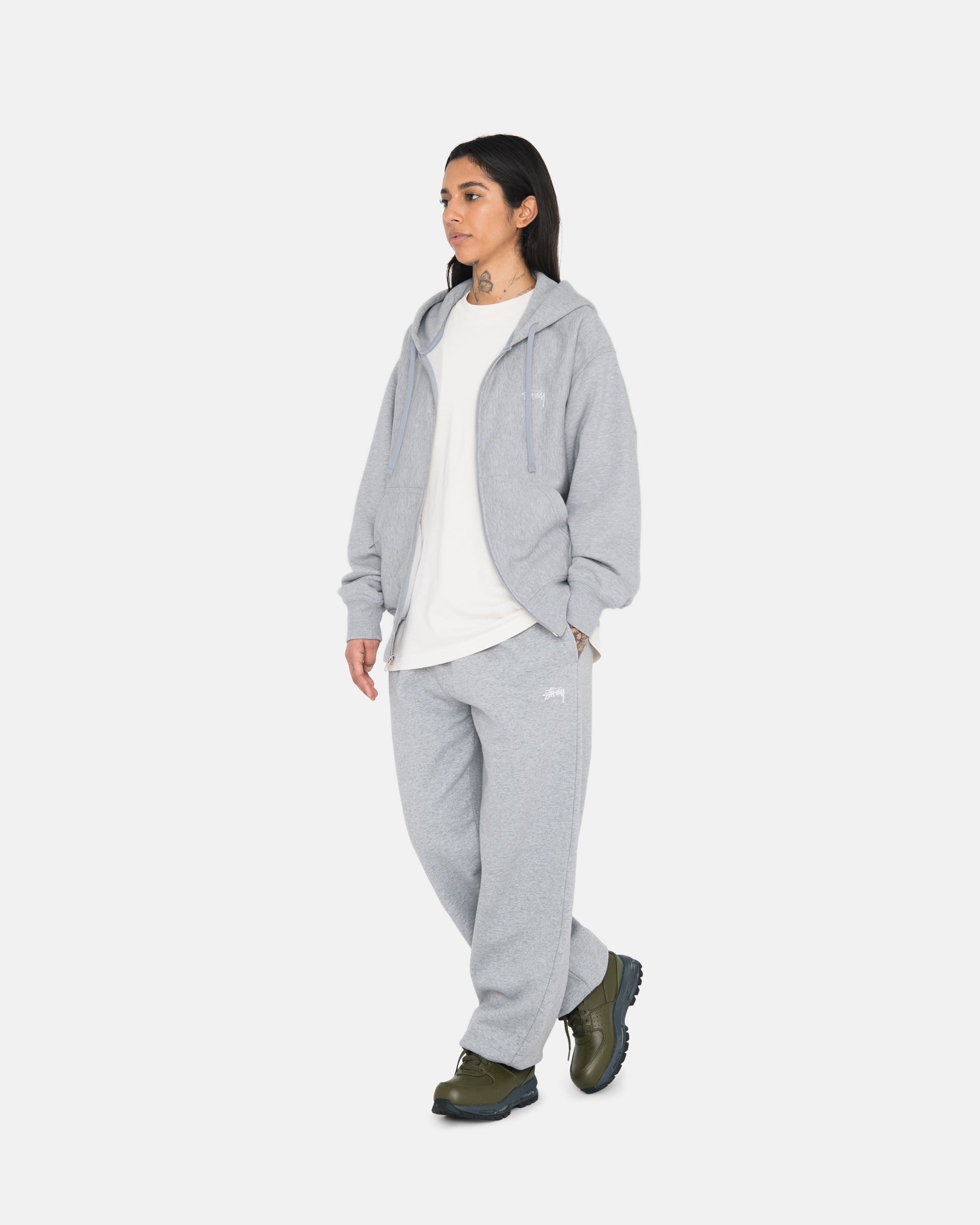 STOCK LOGO ZIP HOODIE
