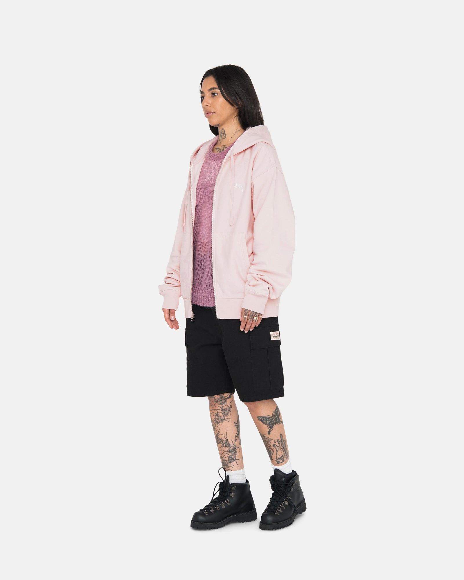 STOCK LOGO ZIP HOODIE