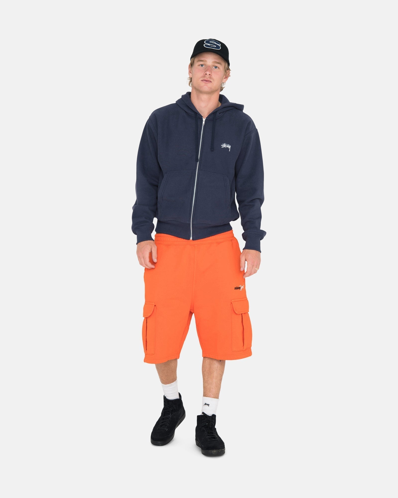 STOCK LOGO ZIP HOODIE