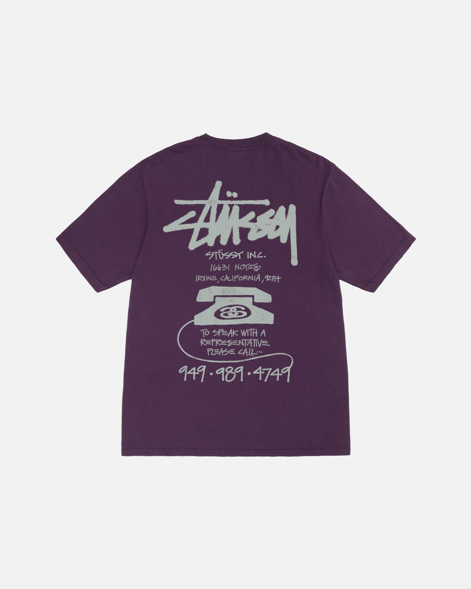 OLD PHONE TEE PIGMENT DYED