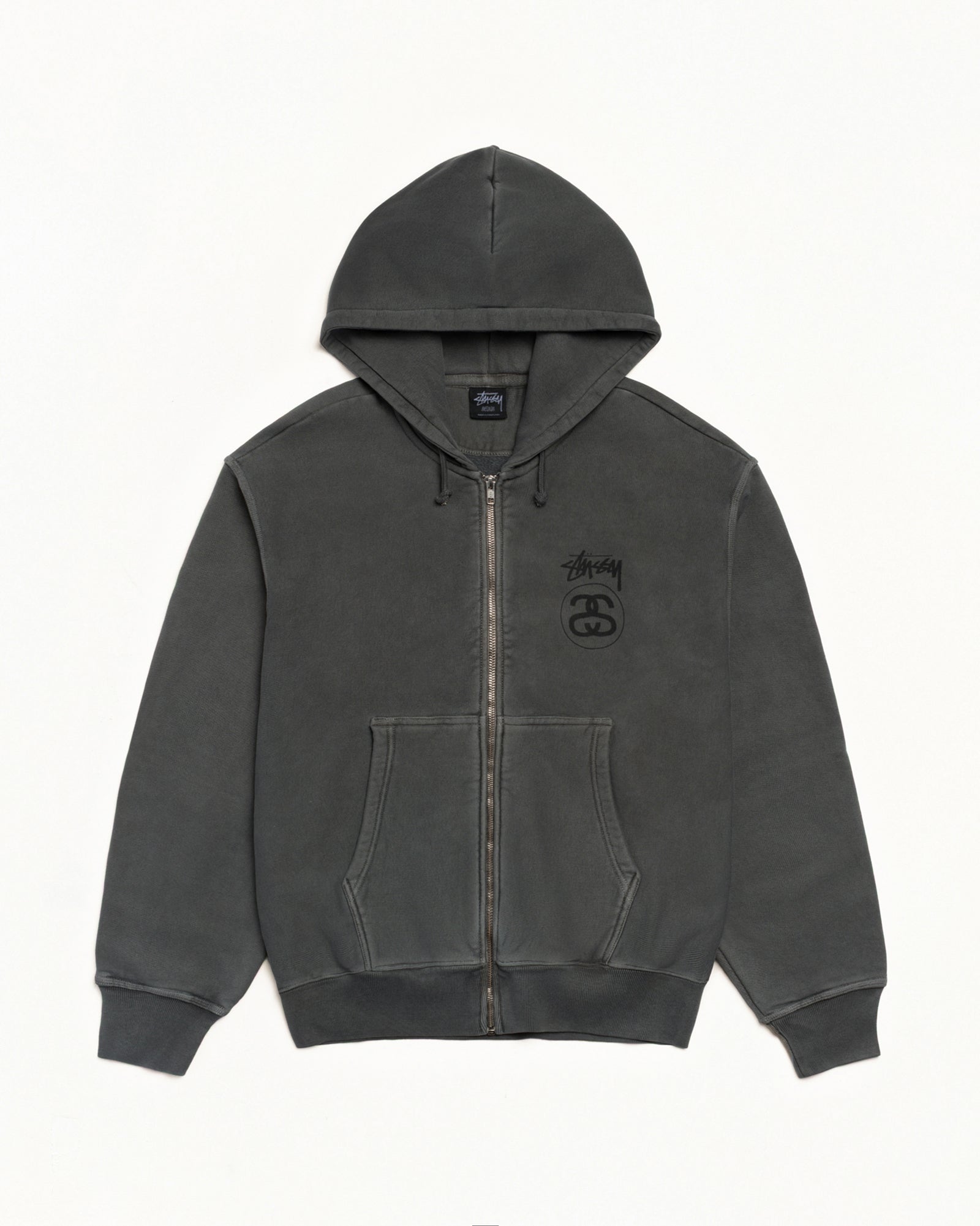 STOCK LINK ZIP HOODIE PIGMENT DYED